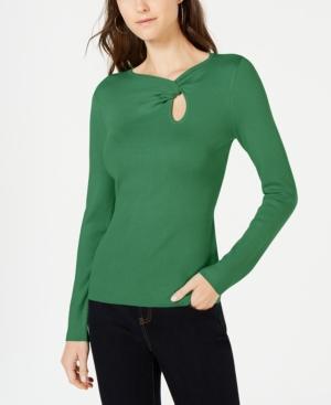 I.n.c. Twist-Front Long-Sleeve Sweater - TopLine Fashion Lounge