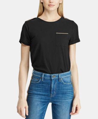 Lauren Ralph Lauren Epaulet Pocket Tee - TopLine Fashion Lounge