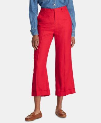 Lauren Ralph Lauren Cropped Wide-Leg Pants - TopLine Fashion Lounge