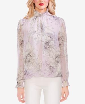 Vince Camuto Floral-Print Shirred Top - TopLine Fashion Lounge