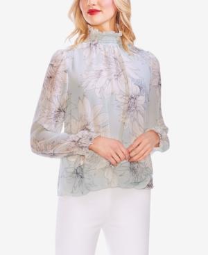 Vince Camuto Floral-Print Shirred Top - TopLine Fashion Lounge