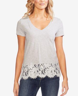 Vince Camuto Lace-Trim Top - TopLine Fashion Lounge