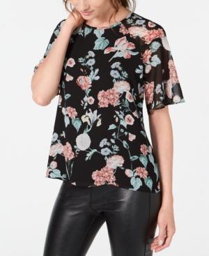 Vince Camuto Floral-Print Chiffon Top - TopLine Fashion Lounge