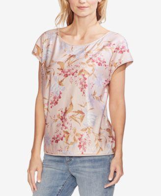 Vince Camuto Floral-Sequined Top - TopLine Fashion Lounge