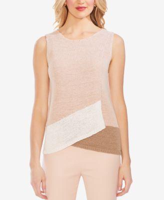 Vince Camuto Asymmetrical Colorblocked Sweater - TopLine Fashion Lounge