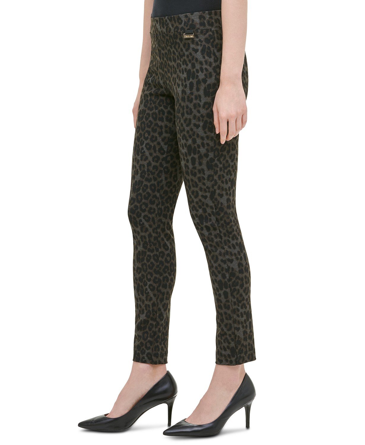Calvin Klein Womens Textured Printed Leggings - TopLine Fashion Lounge