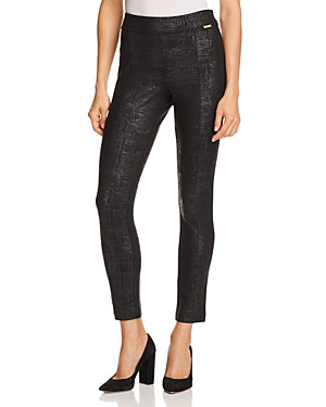 Calvin Klein Womens Textured Printed Leggings