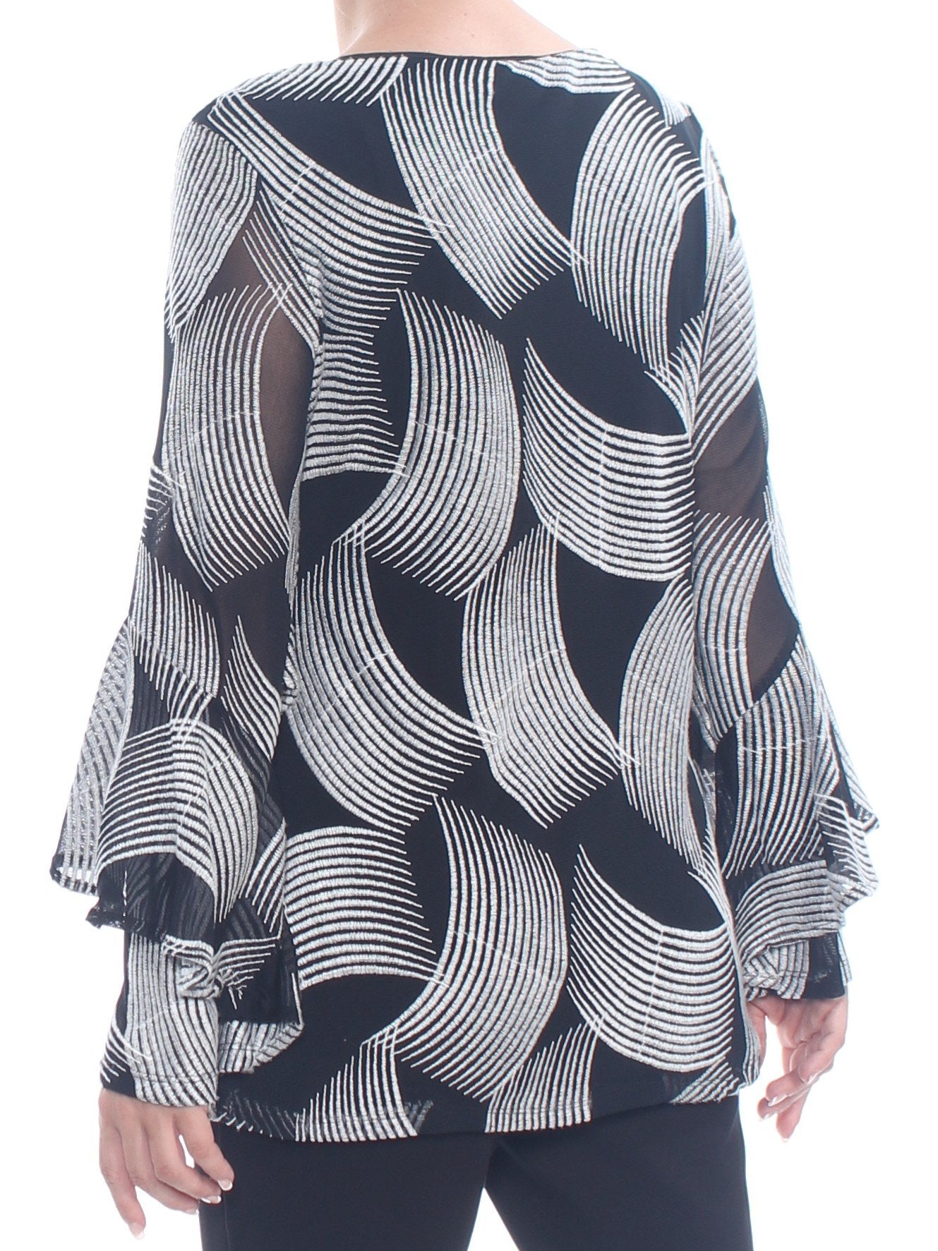Alfani Embroidered Spiral-Sleeve Blouse - TopLine Fashion Lounge