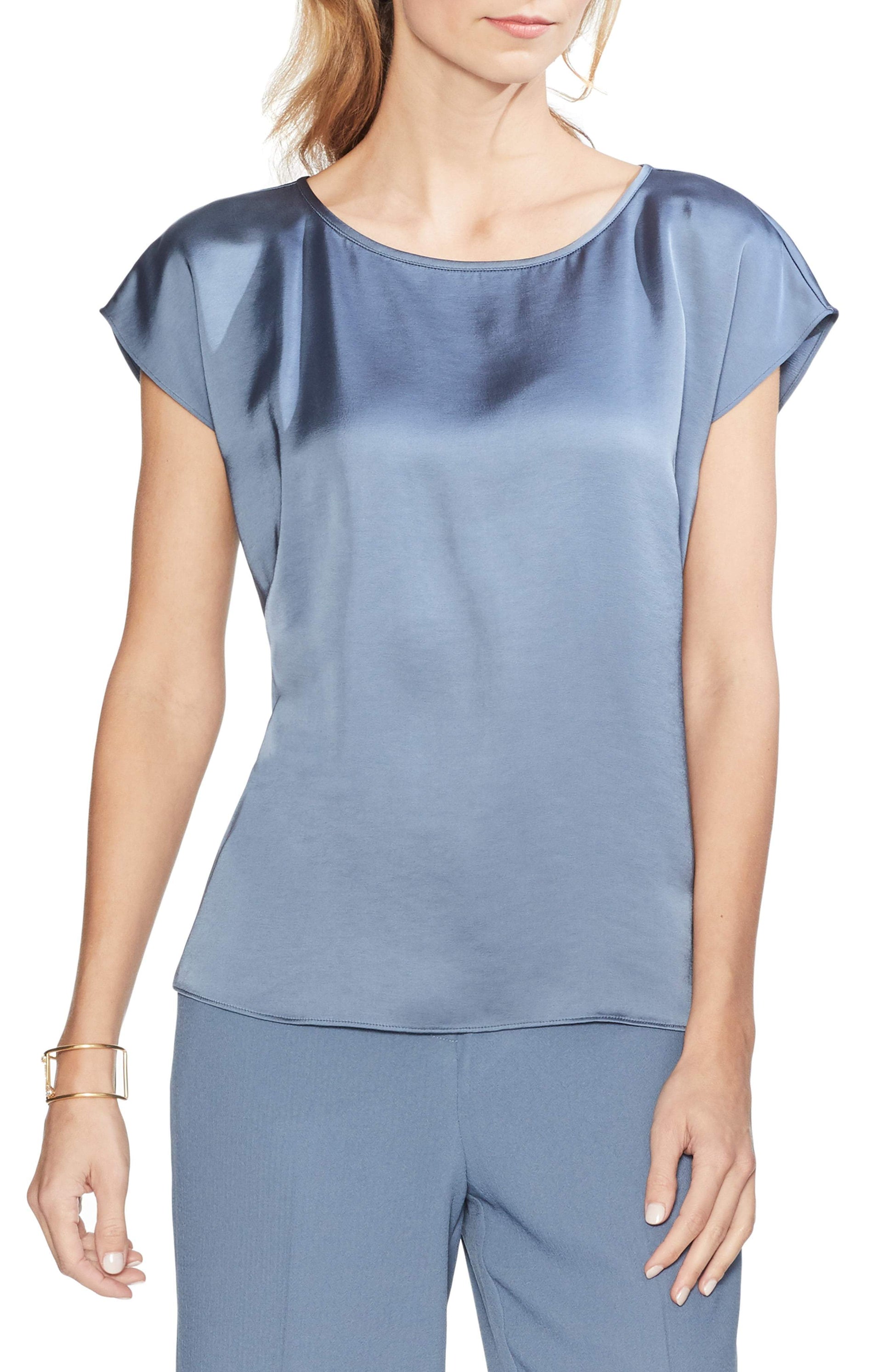 Vince Camuto Soft Satin Blouse - TopLine Fashion Lounge