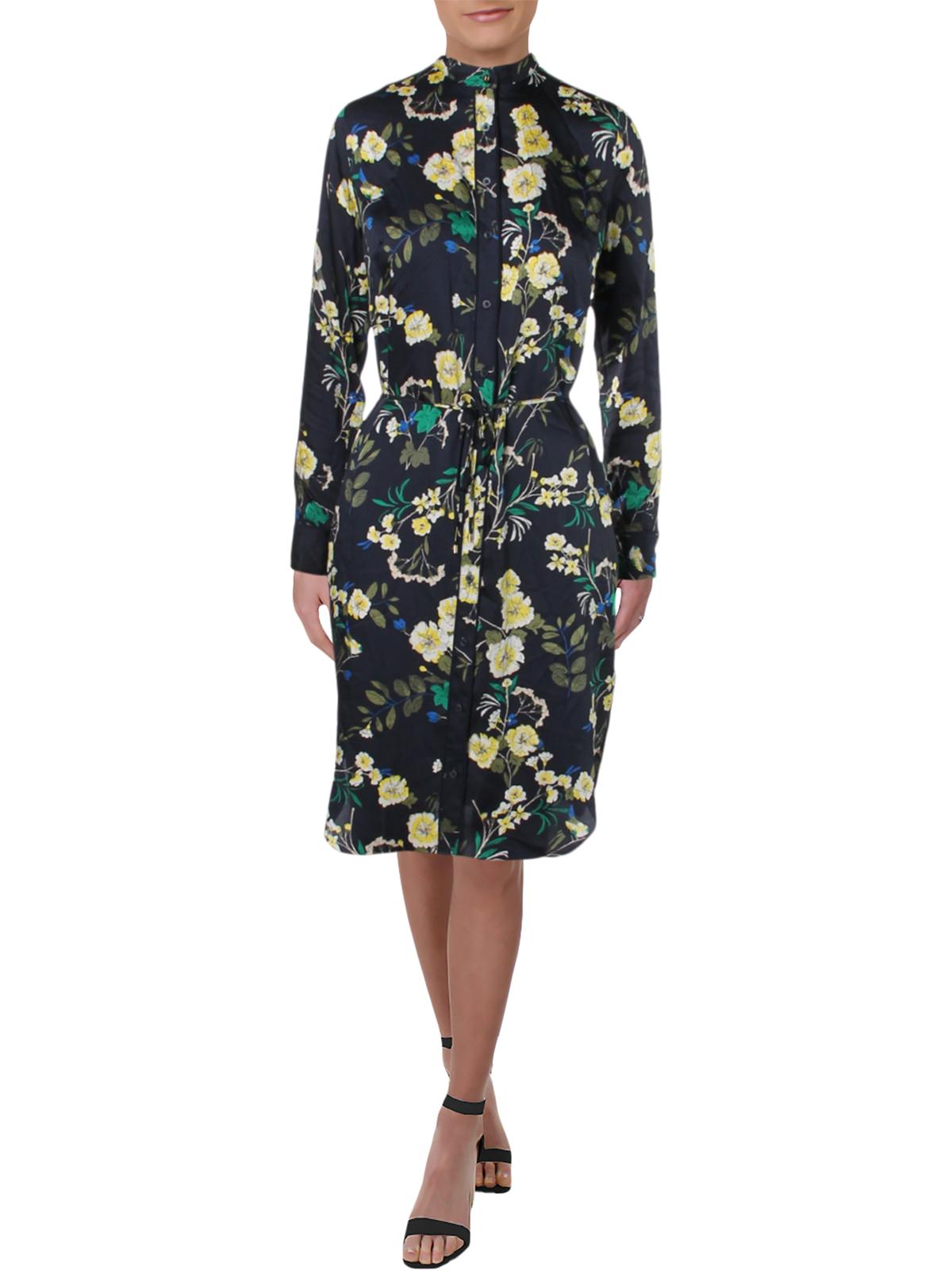 Lauren Ralph Lauren Womens Danona Button-Down Floral Shirtdress