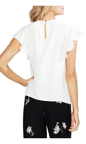 VINCE CAMUTO Ruffle Flutter Sleeve Top