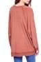 Free People Take It Off Oversized V-Neck S Terracotta L - 