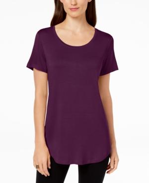 JM Collection Scoop-Neck Top Pickled Beet XL - 