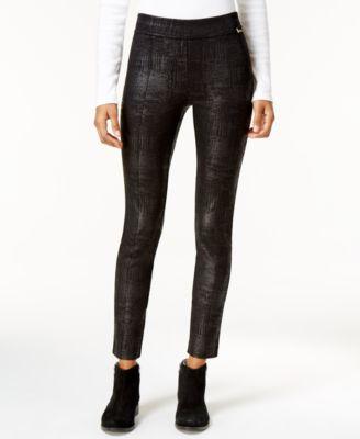 Calvin Klein Womens Textured Printed Leggings - TopLine Fashion Lounge