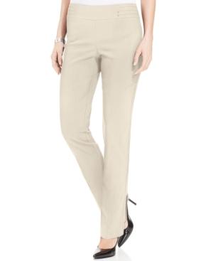 JM Collection Petite Studded Pull-On Pant Eggshell PM