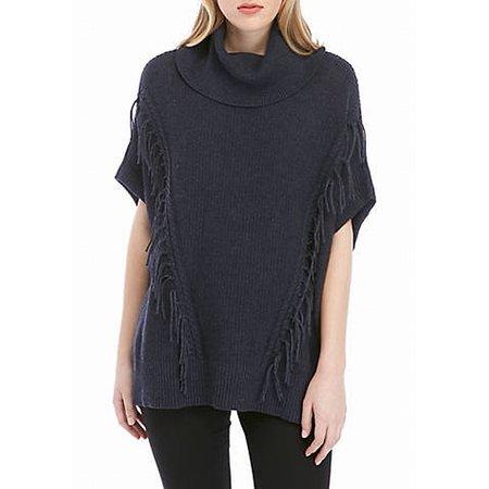 Anne Klein womens Small Turtleneck Poncho Sweater S - TopLine Fashion Lounge