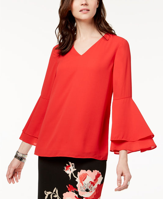 Summer Alfani Bell-Sleeve Blouse