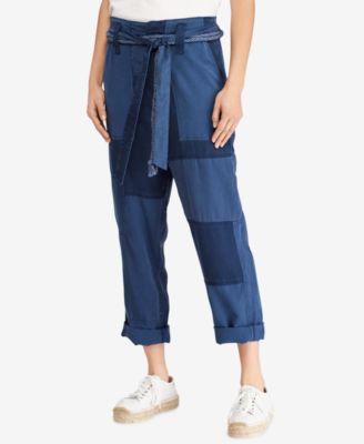 Lauren Ralph Lauren Womens Patchwork Casual Straight Leg Pants