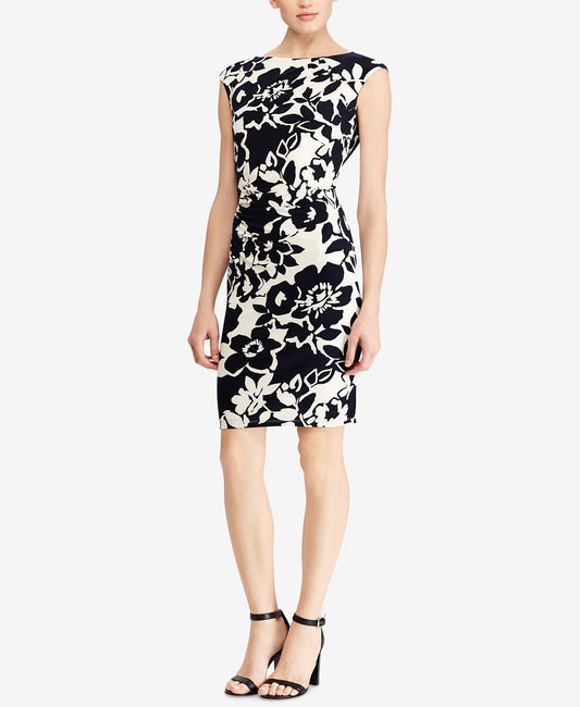 American Living Floral-Print Sheath Dress NATURAL - TopLine Fashion Lounge