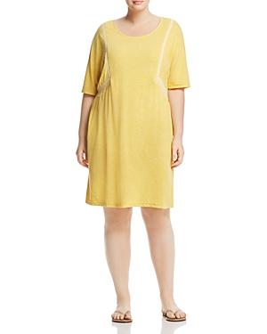 Junarose Plus Ives Embroidered Tee Dress - TopLine Fashion Lounge