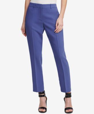 DKNY Womens Fixed Waist Skinny Fit Ankle Pants - TopLine Fashion Lounge