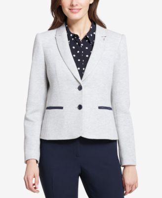 Tommy Hilfiger Two-Button Sweatshirt Blazer - TopLine Fashion Lounge