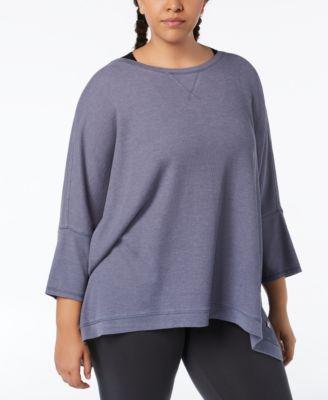 Calvin Klein Performance Womens Plus Fitness Running Pullover Top Plus Size - TopLine Fashion Lounge