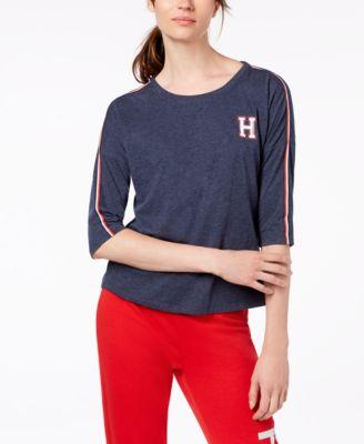 Tommy Hilfiger Sport Logo Elbow-Sleeve T-Shirt