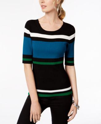 I.n.c. Striped Sweater - TopLine Fashion Lounge