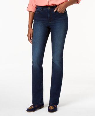 Charter Club Tummy-Slimming Straight-Leg Je Pasadena Wash 8S - 
