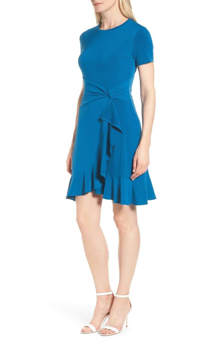 Michael Kors Womens Business Knot Front Wear to Work Dress