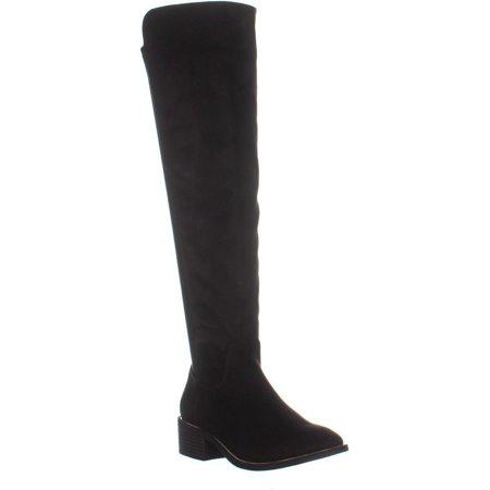 Material Girl Women's Darcell Faux Leather Knee High Boots - TopLine Fashion Lounge