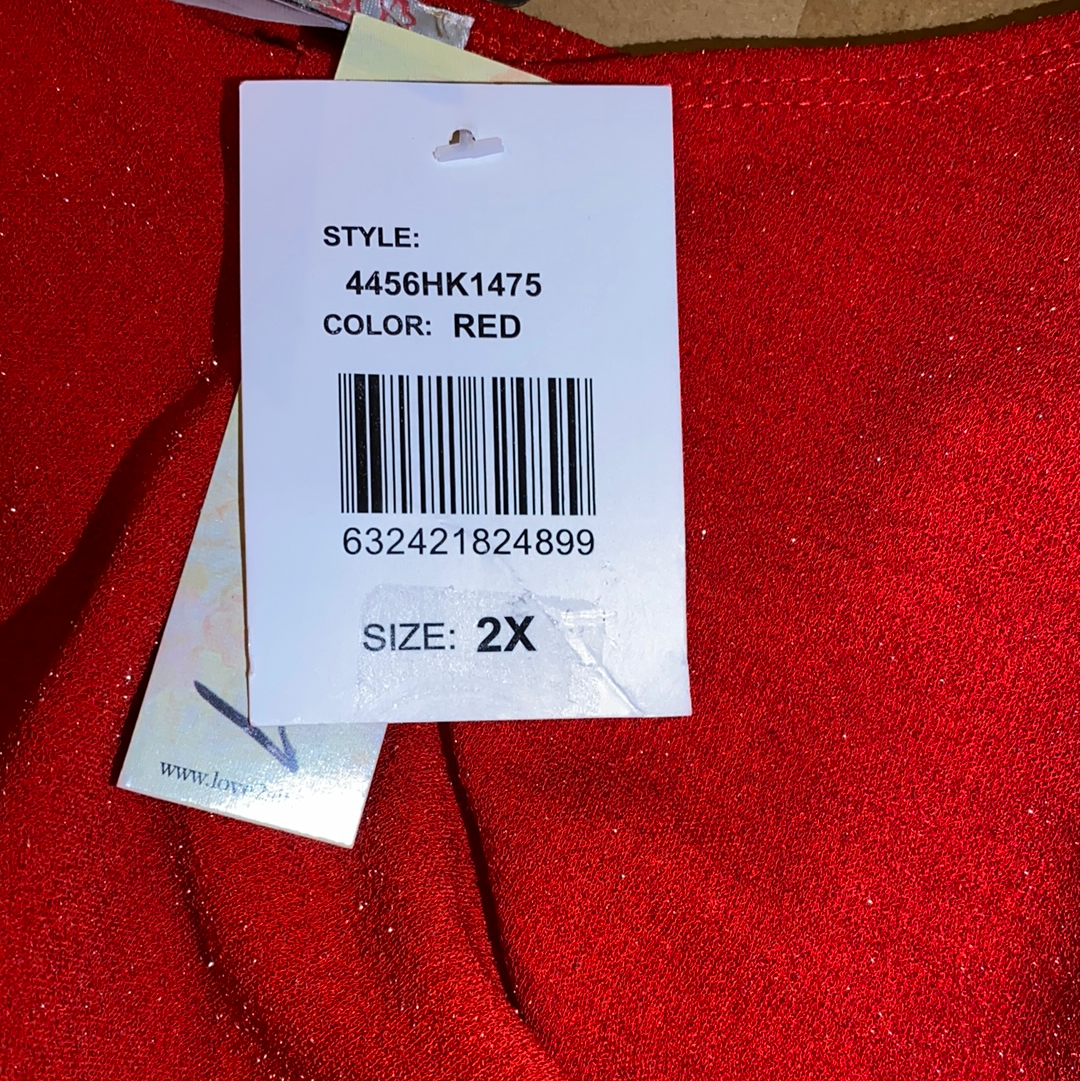 Love Squared Plus Size Asymmetrical-Ruffle Midi Dress