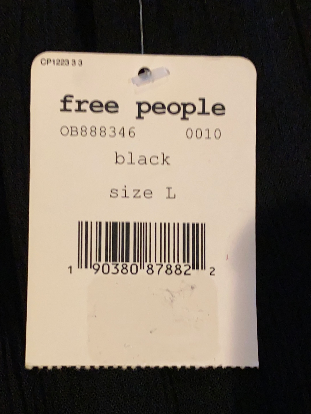 Free People Rhiannon Embroidered Dress Black L
